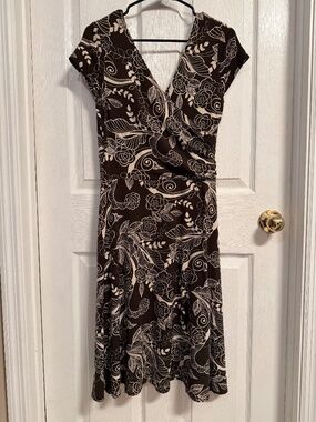 Brown and Cream Dress